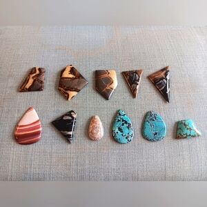 Custom Pendant Turquoise Assorted Gemstone Cabochons New Sterling Silver